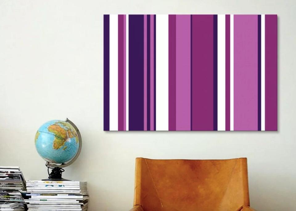 Get the graphic art <a href="https://www.wayfair.com/decor-pillows/pdp/icanvas-ultra-vivid-violet-graphic-art-on-wrapped-canvas-izn3327.html" target="_blank">here</a>.