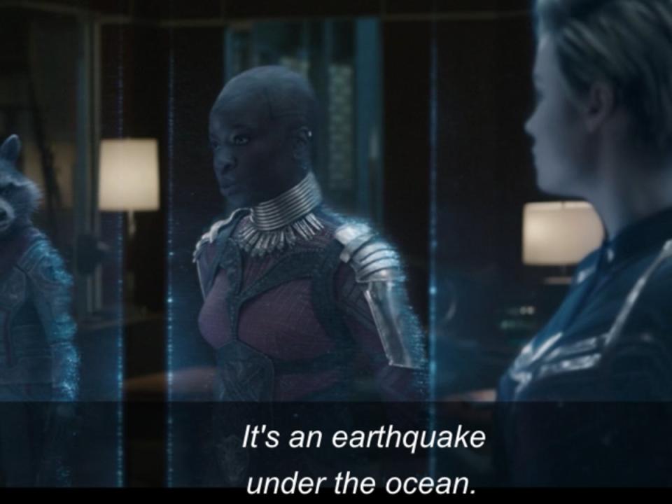 Okoye teased Namor’s appearance in ‘Black Panther 2’ back in ‘Avengers: Endgame’ (Disney Plus)