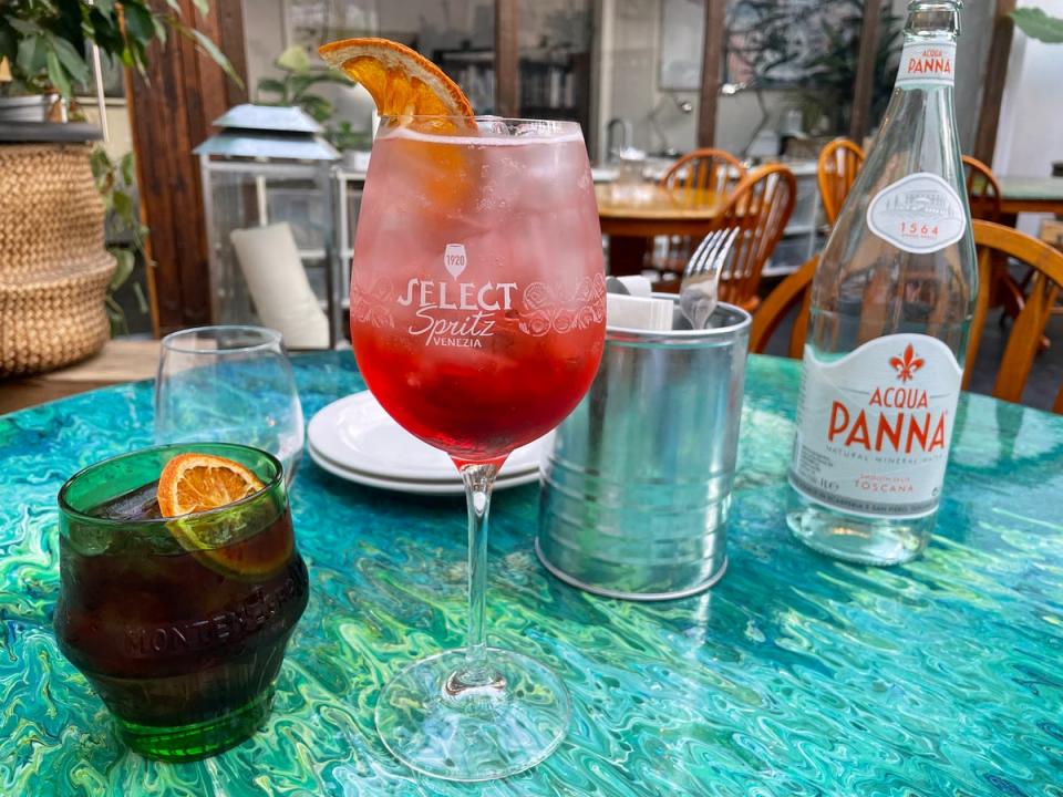 The Select Spritz, an aperitivo that dates back to 1920, is a nice change from the regular Aperols and Camparis (Sean Russell)