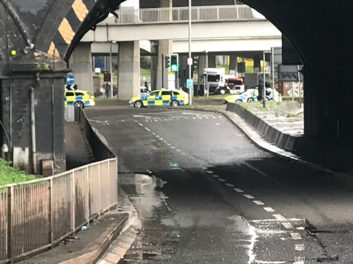 The scene following the fatal crash in north London (John Dunne / ES)