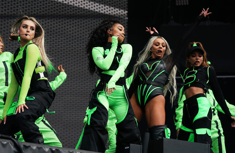 Little Mix perform during the second day of BBC Radio 1's Big Weekend at Stewart Park, Middlesbrough.