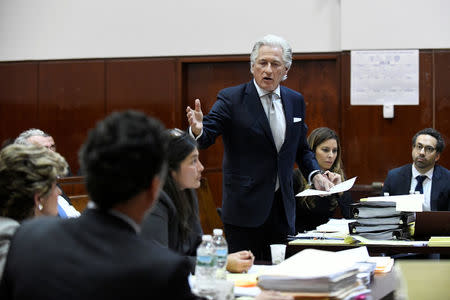 Lawyer for U.S. President Donald Trump, Marc Kasowitz, appears in court during a defamation hearing for Summer Zervos, a former contestant on The Apprentice, in New York State Supreme Court in Manhattan, New York, U.S., December 5, 2017. REUTERS/Barry Williams/Pool