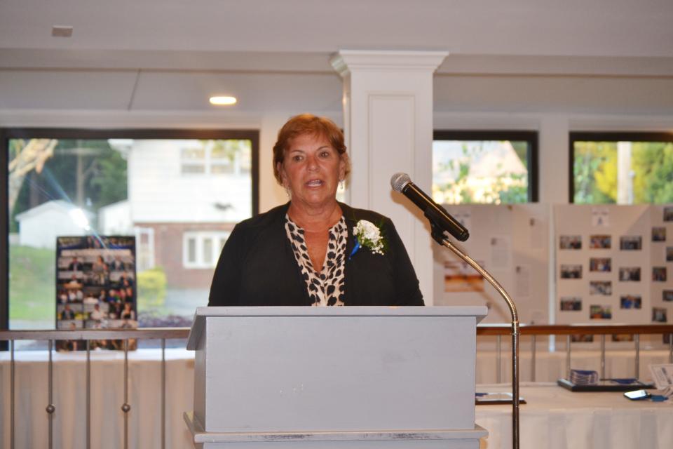 Carol (Renaud) Ryland represented her brother, the late Ron Renaud, during the Fairhaven High Hall of Fame Induction.