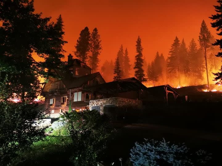 Some practices could help save your home should a wildfire get close to your property. (Jim Cooperman/Facebook - image credit)