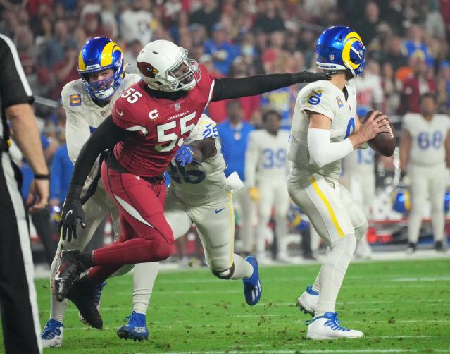 Arizona Cardinals linebacker Chandler Jones (55) celebrates his