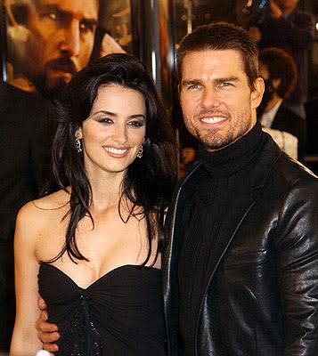 Penelope Cruz and Tom Cruise at the LA premiere of Warner Bros. The Last Samurai