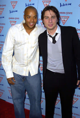 Donald Faison and Zach Braff at the Los Angeles premiere of Fox Searchlight's Garden State