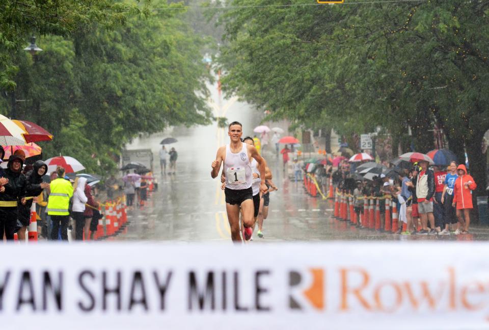 Casey Comber, last year's men's champion, and the rest of the Ryan Shay Mile field will hope for some dryer conditions when the 2022 Shay Mile begins on Saturday, July 23.