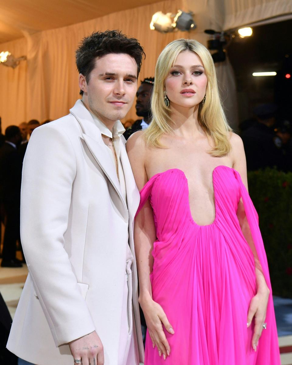 English model Brooklyn Beckham and his wife US actress Nicola Peltz tied the knot in Palm Beach, Florida, held on Nicola's family estate. Photo: Getty Images