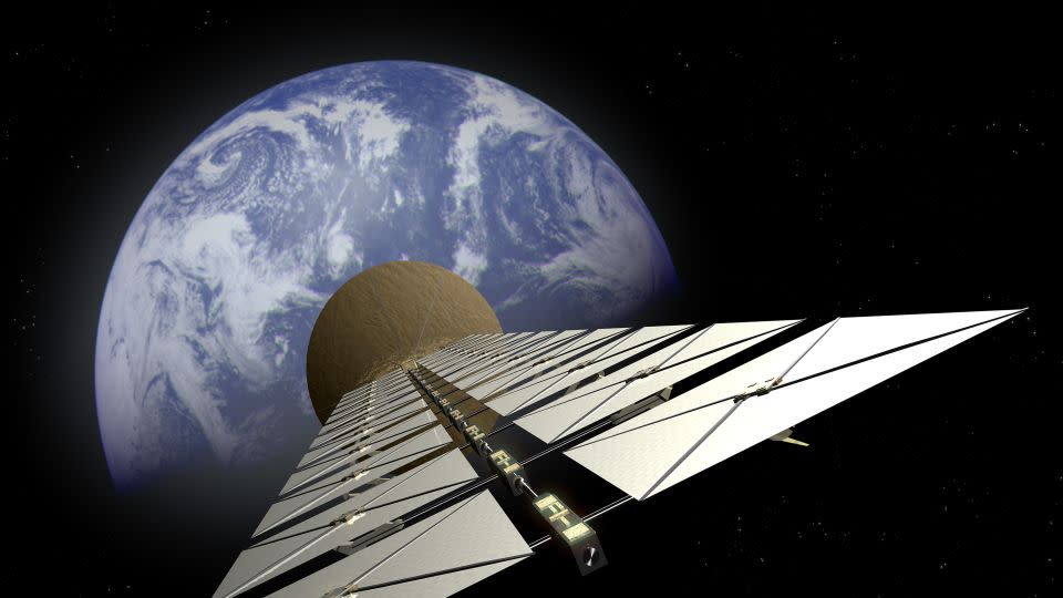 An artist’s impression of what a solar power satellite could look like - ESA