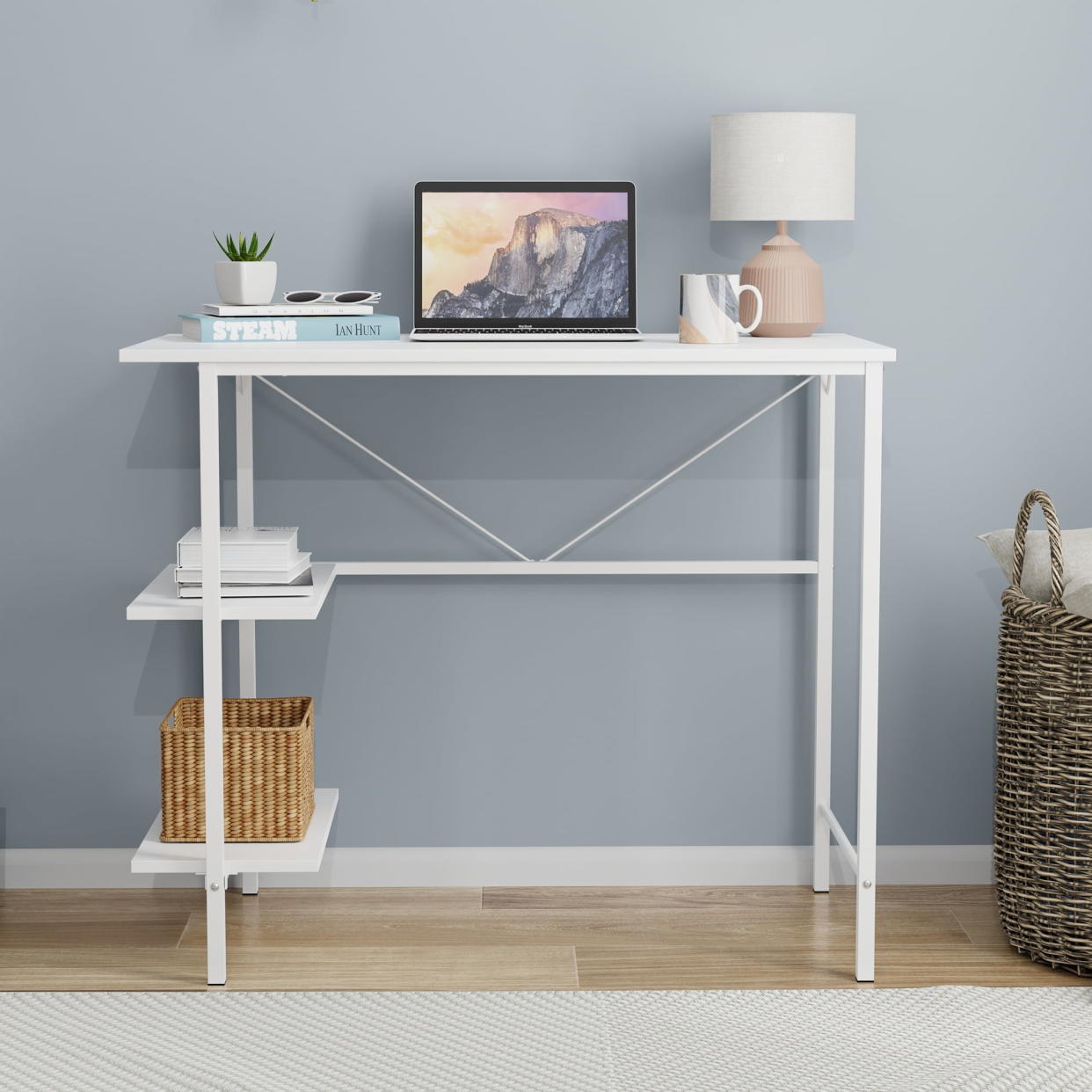 <p><a href="https://go.redirectingat.com?id=74968X1596630&url=https%3A%2F%2Fwww.walmart.com%2Fip%2FMainstays-Pierce-30-inch-Tall-Storage-Desk-White%2F1248095673&sref=https%3A%2F%2Fwww.cosmopolitan.com%2Flifestyle%2Fg61588112%2Fsmall-space-desk%2F" rel="nofollow noopener" target="_blank" data-ylk="slk:Shop Now;elm:context_link;itc:0;sec:content-canvas" class="link rapid-noclick-resp">Shop Now</a></p><p>Mainstays Pierce 30 inch Tall Storage Desk </p><p>walmart.com</p><p>$47.46</p>