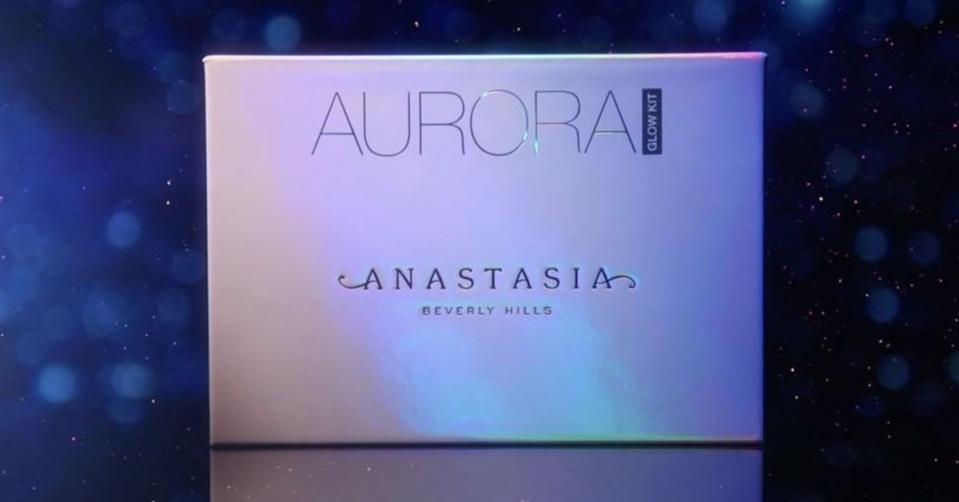 Anastasia Beverly Hills has released preview swatches of the brand's highly anticipated Aurora Glow Kit