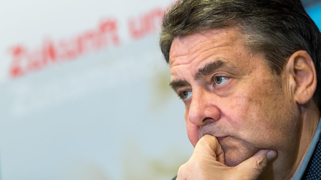 Sigmar Gabriel Ende Februar bei einem Auftritt in Goslar. Foto: Swen Pförtner