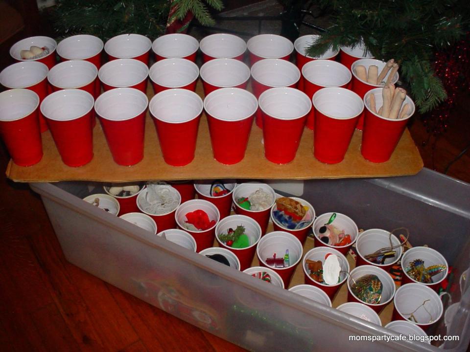 <p>Use leftover <a href="https://www.amazon.com/Hefty-Plastic-Party-Ounce-Count/dp/B0163LT9CY/" rel="nofollow noopener" target="_blank" data-ylk="slk:plastic cups;elm:context_link;itc:0;sec:content-canvas" class="link ">plastic cups</a> from holiday parties to keep your ornaments safe while in storage. (Hello, upcycling!) Each cup can be glued to a piece of cardboard to provide a protective shell to delicate decorations. You can even stack multiple layers on top of each other in a plastic bin.</p><p><em><a href="http://momspartycafe.blogspot.com/2012/01/savvy-tip-putting-christmas-away.html" rel="nofollow noopener" target="_blank" data-ylk="slk:See more at Moms' Party Cafe »;elm:context_link;itc:0;sec:content-canvas" class="link ">See more at Moms' Party Cafe »</a></em><br></p>