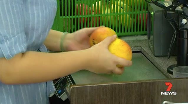 Customers will no longer be able to pretend a mango is an onion. Source: 7 News