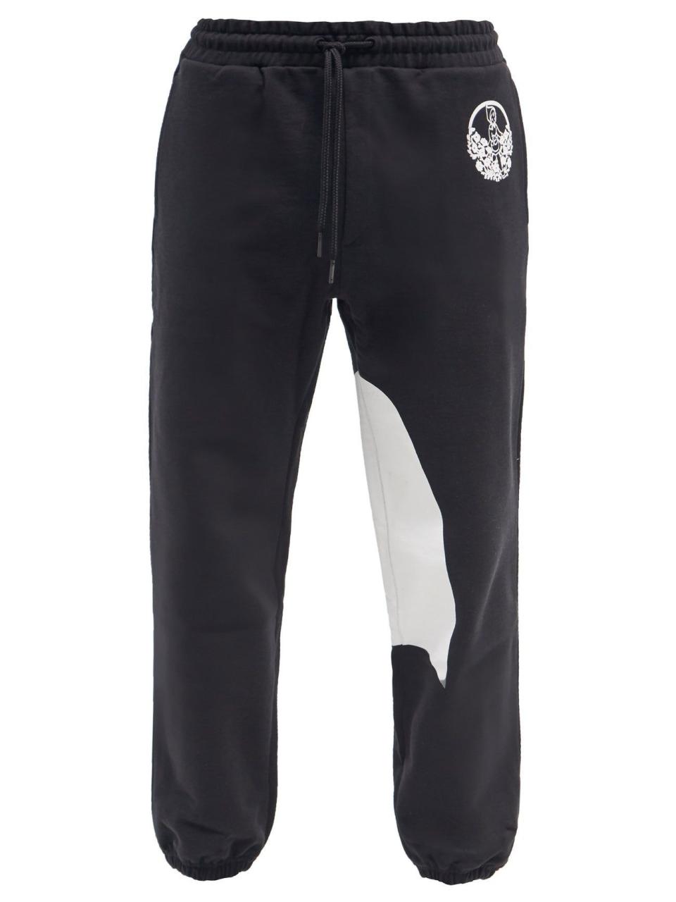 Logo-Print Cotton-Jersey Track Pants