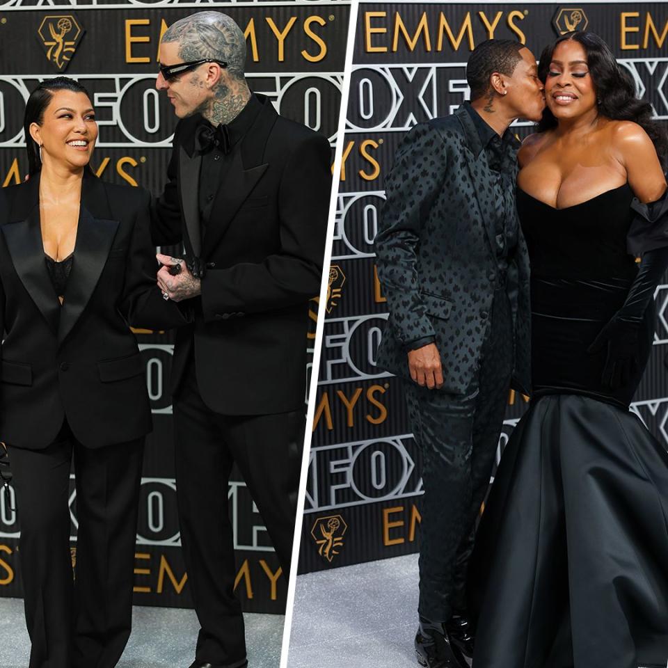 8 cutest couple moments at the 2024 Emmys: Kourtney Kardashian and Travis Barker, Jason Segel and Kayla Radomski and more