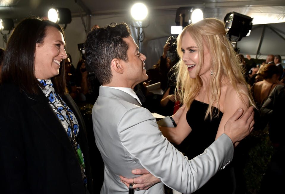 The pair bumped into each other at the Critics’ Choice Awards on Sunday. Source: Getty