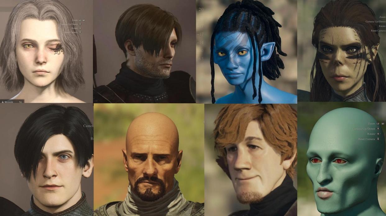  Compilation of characters created in Dragon's Dogma 2. 