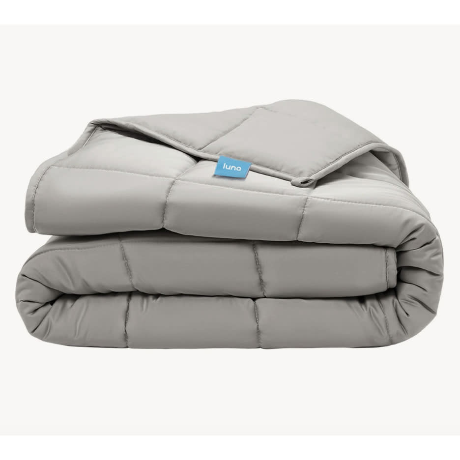 Luna Cooling Bamboo Weighted Blanket weighted comforter