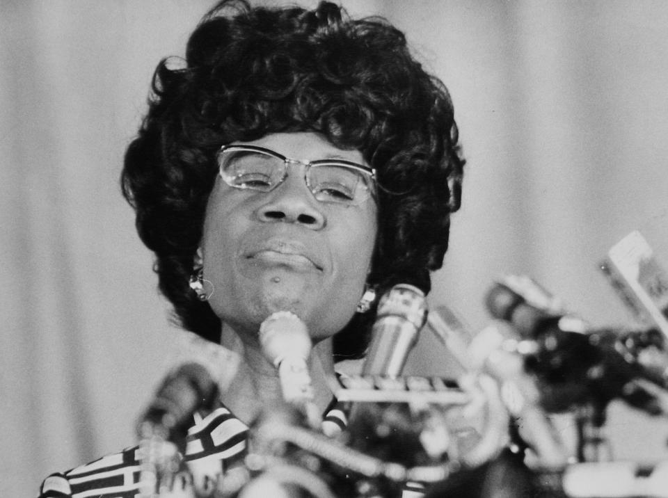 <a href="http://www.biography.com/people/shirley-chisholm-9247015" target="_blank">Chisolm</a> broke major barriers when she became the first black congresswoman in 1968. She continued on her political track when she ran for president four years later, making her the first major party black candidate to run.