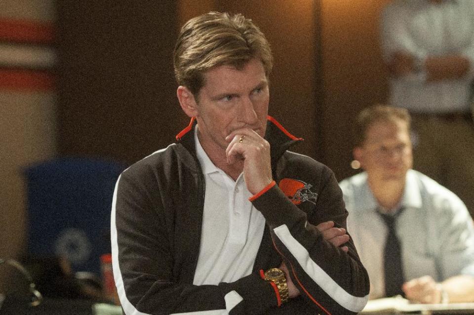 This image released by Summit Entertainment shows Denis Leary in a scene from "Draft Day." (AP Photo/Summit Entertainment, Dale Robinette)