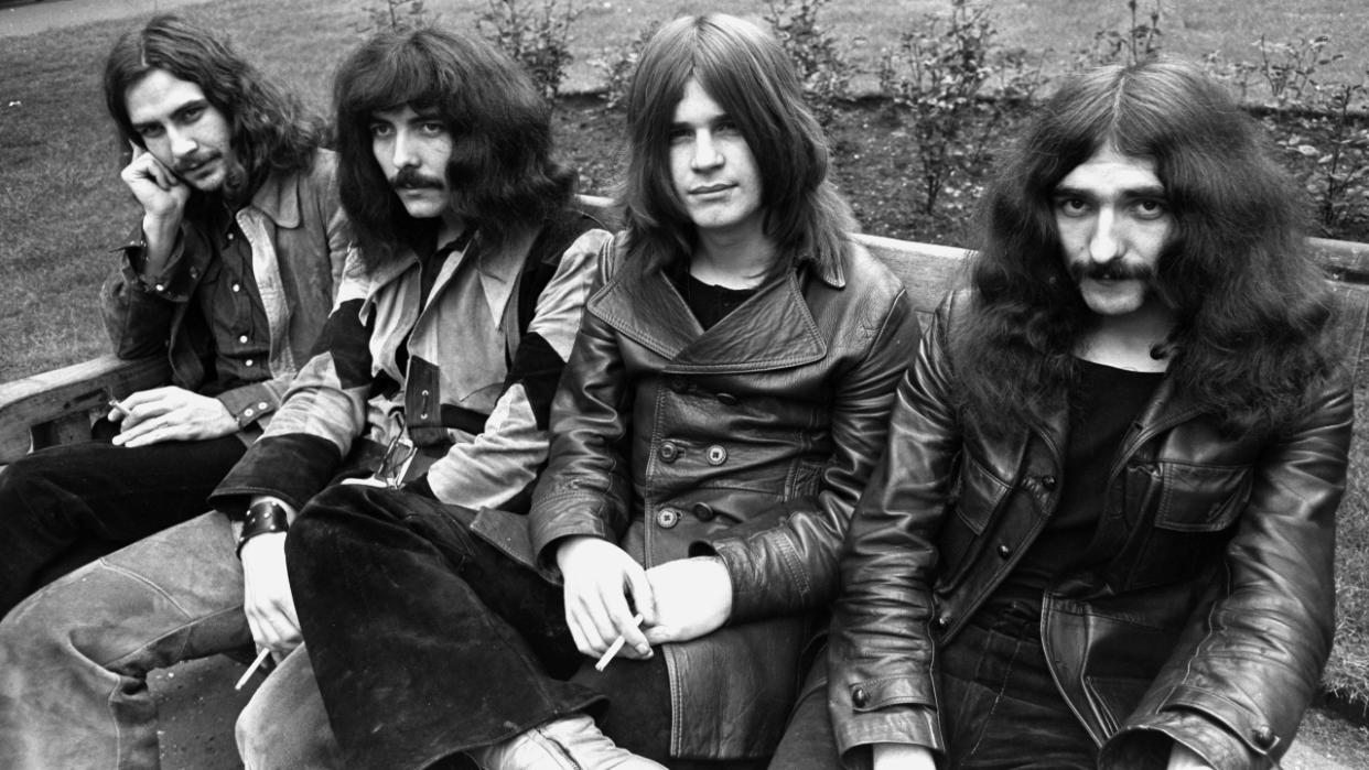  Black Sabbath sat on a bench in 1970. 