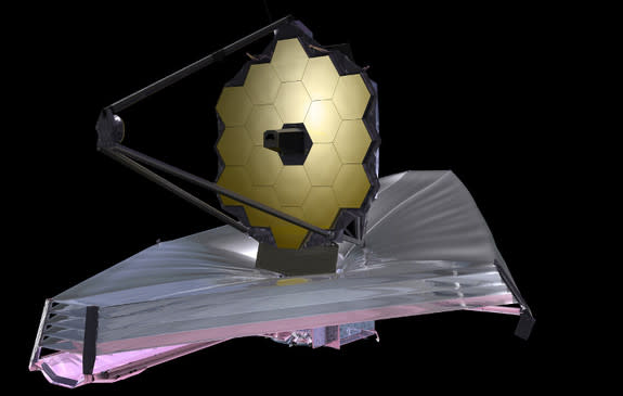 Artist conception of the James Webb Space Telescope.