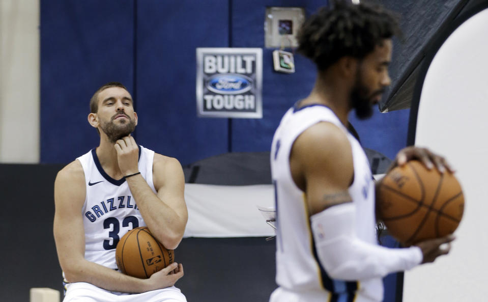 Marc Gasol is taking a wait-and-see approach with the Grizzlies. (AP)