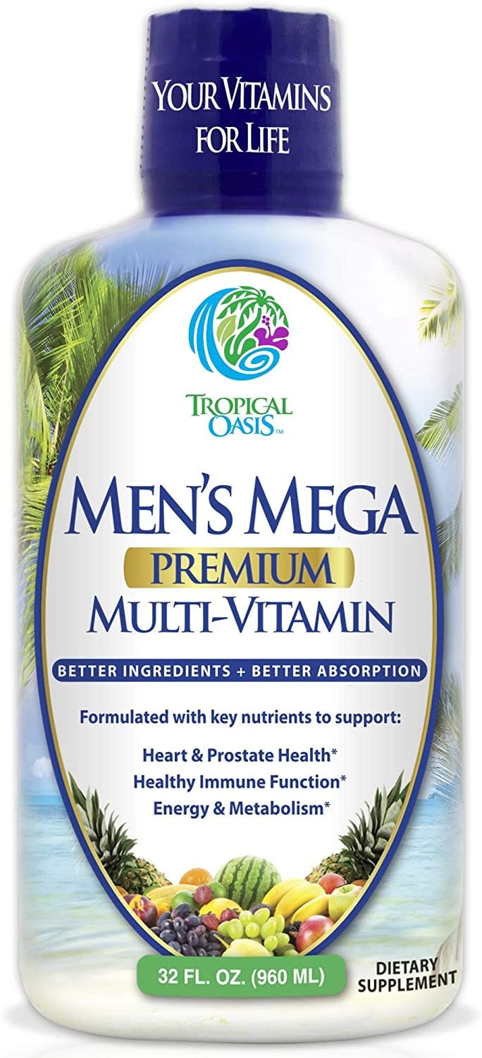 Men's Mega Premium Liquid Multivitamin, best multivitamins for men