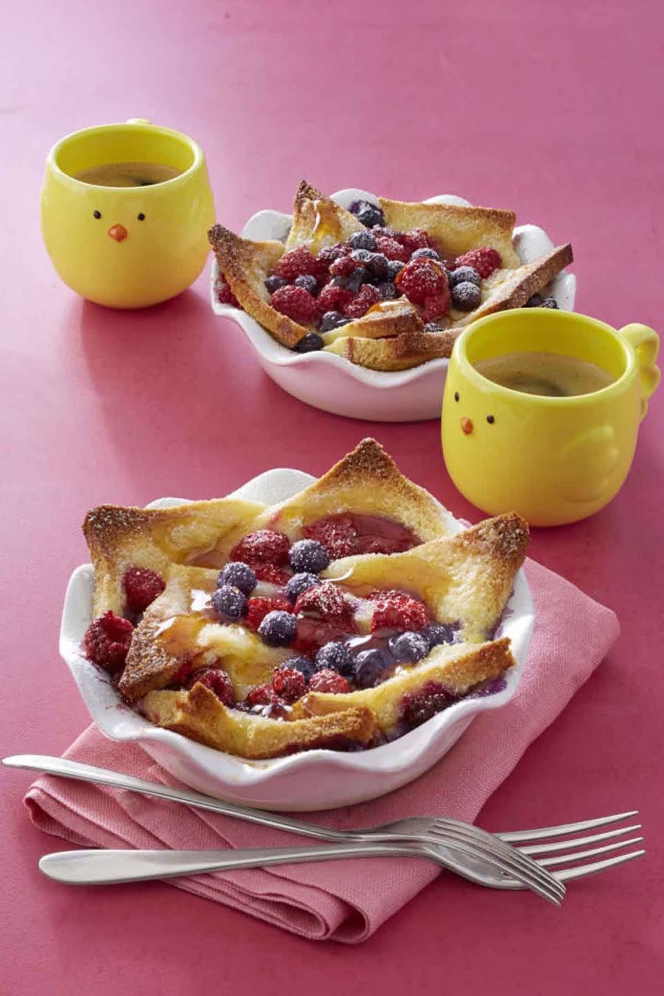 breakfast in bed french toast bowls with berries