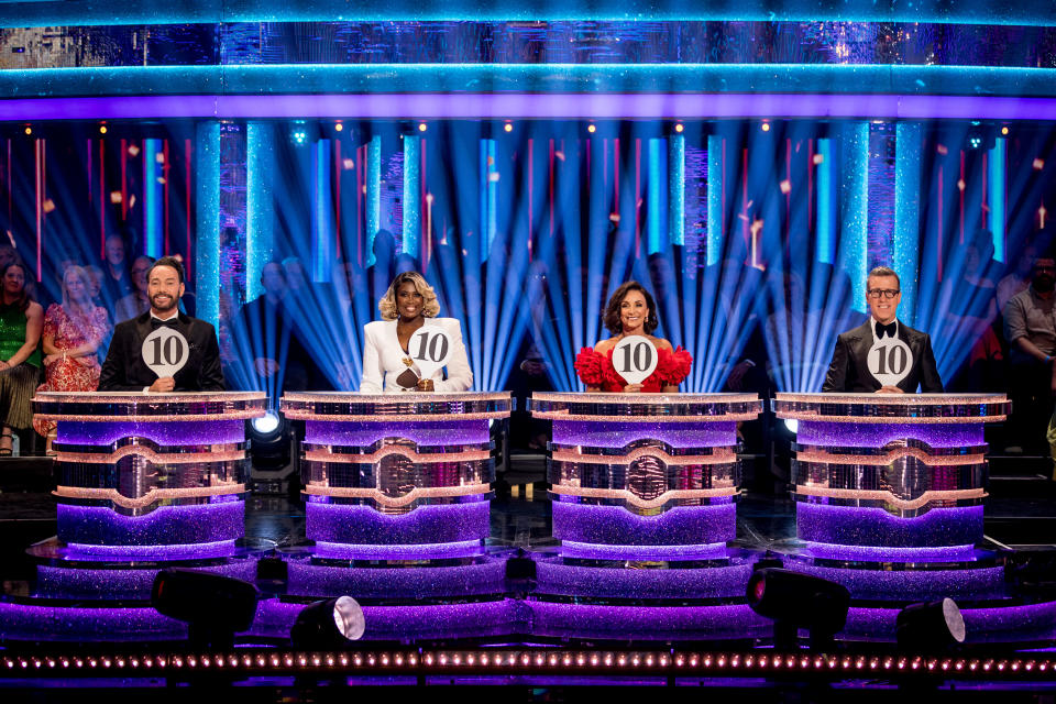 Craig Revel Horwood, Motsi Mabuse, Shirley Ballas, and Anton Du Beke return to judge Strictly Come Dancing in 2024. (BBC)