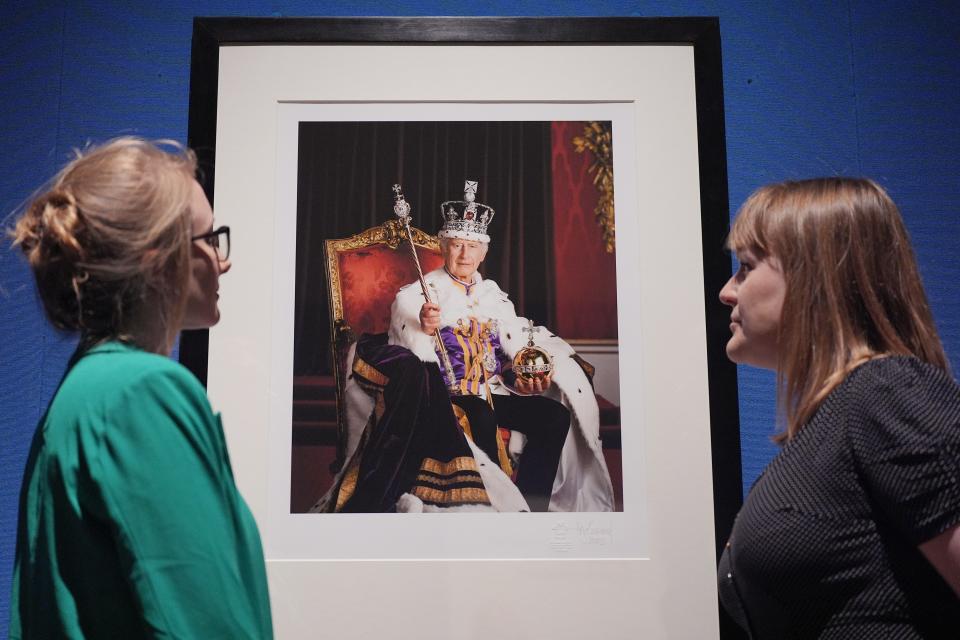 A new royal portrait exhibition has opened  today in London (Yui Mok/PA Wire)