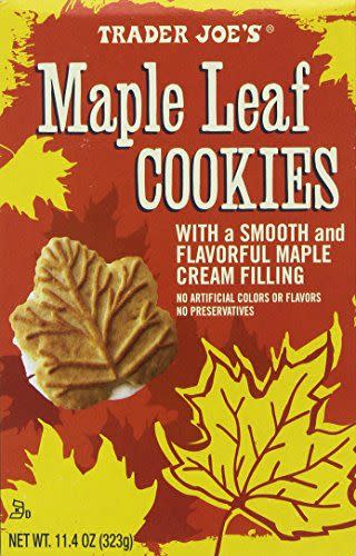 Trader Joe's Maple Leaf Cookies