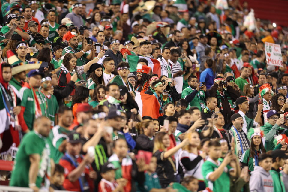 More than 30,000 fans attended a match between Mexico and Iceland in Las Vegas in 2017. It was a small crowd by Mexico's standards, but set a soccer attendance record for the city of Las Vegas.&nbsp; (Photo: Omar Vega via Getty Images)