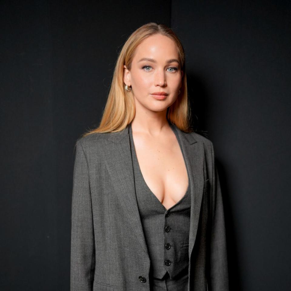 Jennifer Lawrence exudes It-girl sophistication at Dior in plunge waistcoat