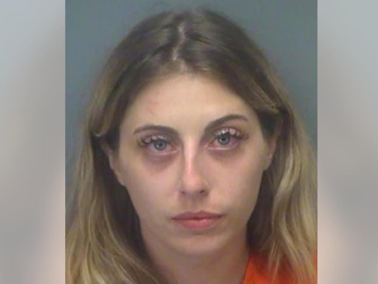Jessica Smith, 28, of Boston, was arrested and charging for resisting an officer (Pinellas County Sheriff’s Office)