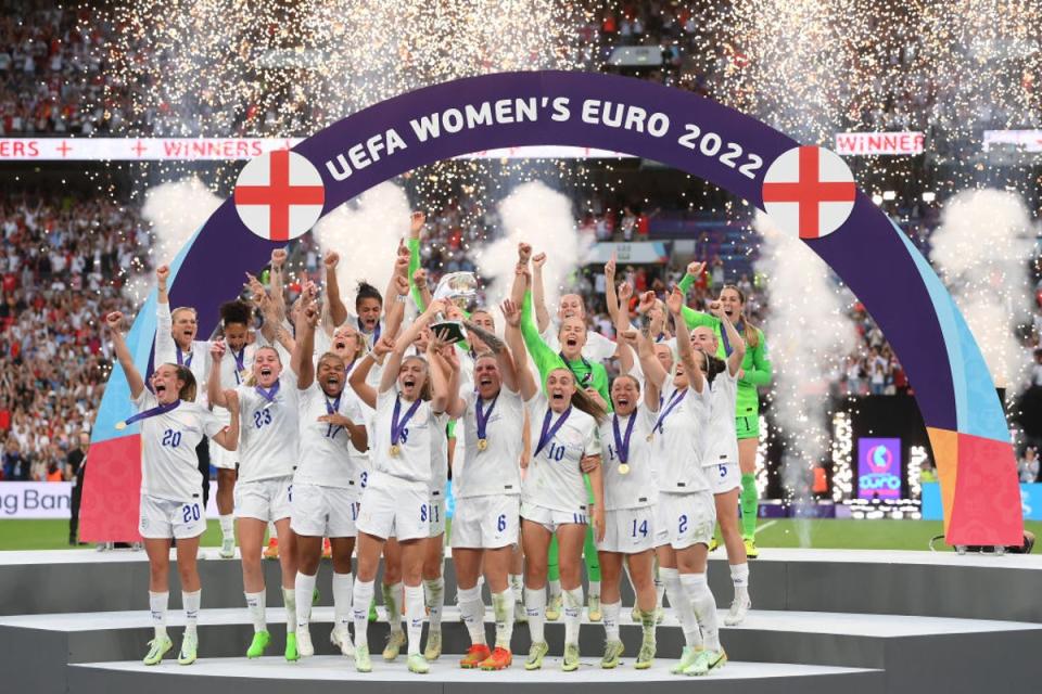 The Lionesses defeated Germany in front of a sold-out Wembley in the Euro 2022 final (Getty Images)