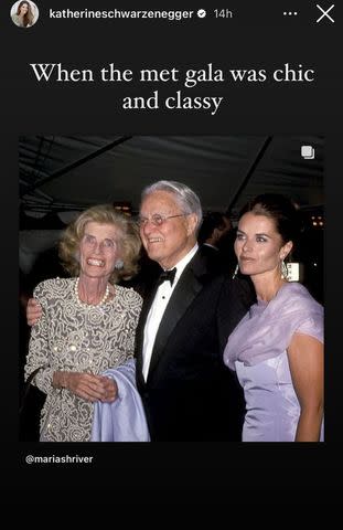 <p>Ron Galella/Ron Galella Collection via Getty</p> Maria Shriver (right) with parents Eunice Kennedy Shriver and Sargent Shriver (Photo by Ron Galella/Ron Galella Collection via Getty Images)