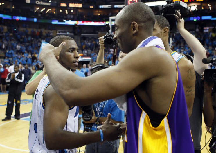 Kobe Bryant and Chris Paul were almost teammates for an afternoon. (AP)