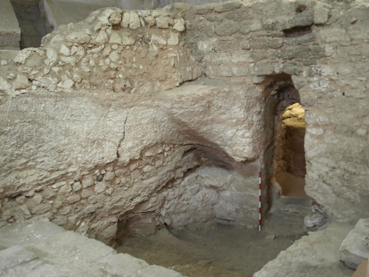 The entrance to a 1st-century home, located under the Sisters of Nazareth Convent in Nazareth, Israel, believed by archaeologist Professor Ken Dark to be the boyhood home of Jesus Christ. / Credit: K.R. Dark