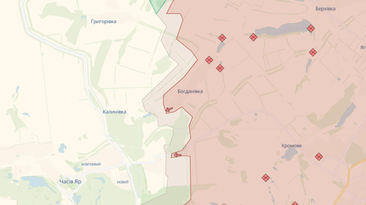 Ukraine’s territory occupied by Russia marked in red. Screenshot: DeepState Map