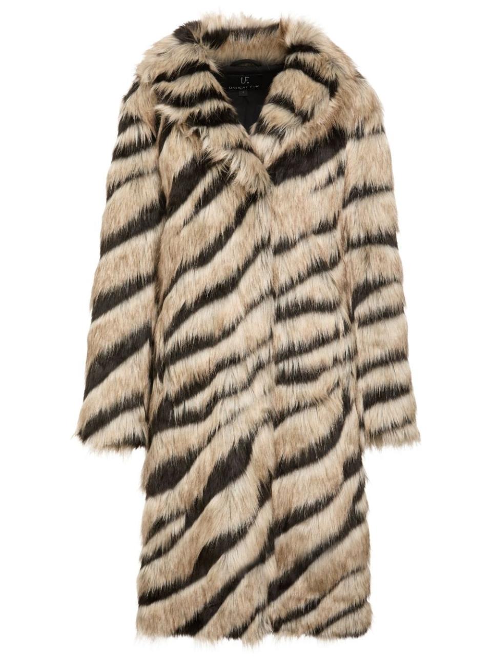 Bengal Kiss faux-fur coat