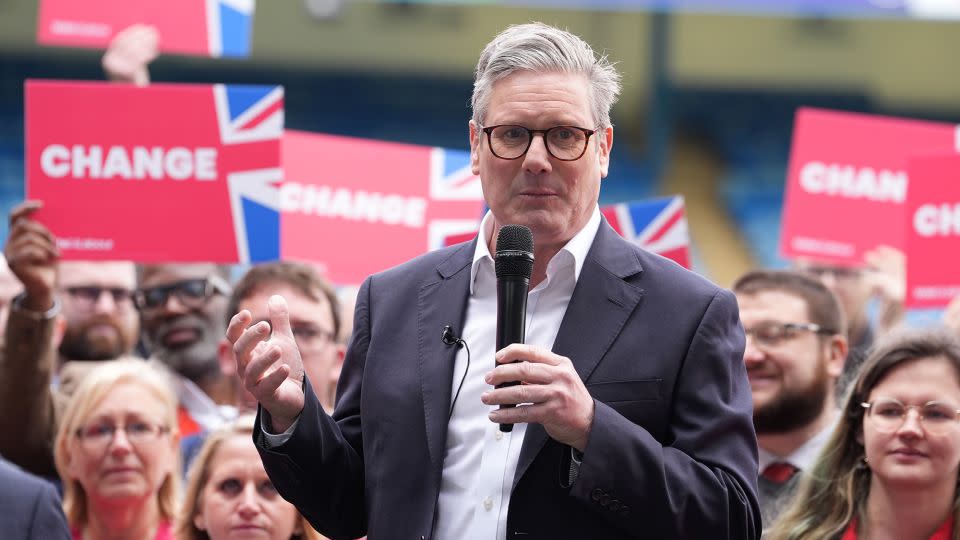 Labour leader Keir Starmer -- the frontrunner in the election -- launches his campaign in Gillingham on Thursday. - Gareth Fuller/PA