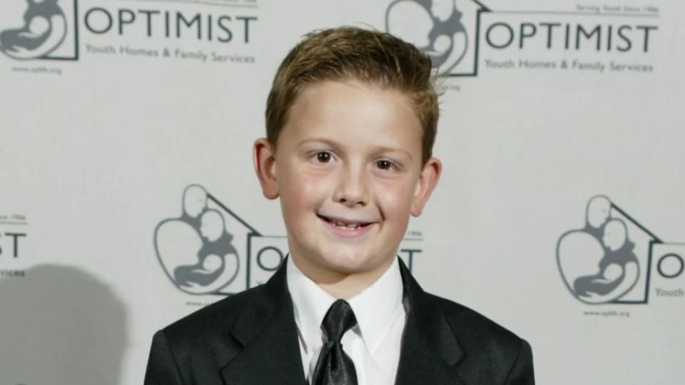 Actor Austin Majors poses at The 7th Annual Mentor Awards Gala benefiting Optimist Youth Homes & Family Services to help honor two of their own - David Milch, co-creator/executive producer of the series, and Bill Clark, executive producer at the Biltmore Hotel, October 29, 2003 in Los Angeles, California. (Photo by Carlo Allegri/Getty Images)