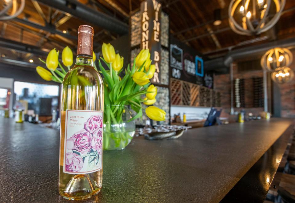 A Rosé on Wednesday, April 27, 2022, inside Ironhand Wine Bar in South Bend. 