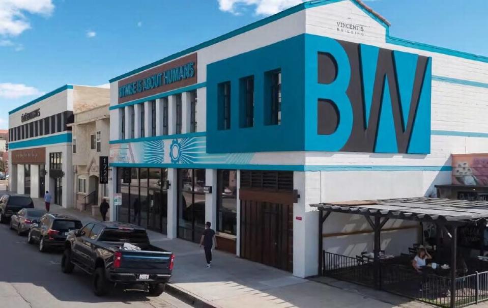 A trio of side-by-side buildings on 18th Street in downtown Bakersfield were formerly owned by Bitwise Industries.
