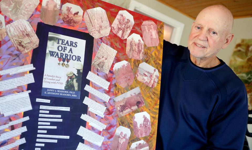 Darryl Johnson has created artwork to help work through post-traumatic stress disorder.