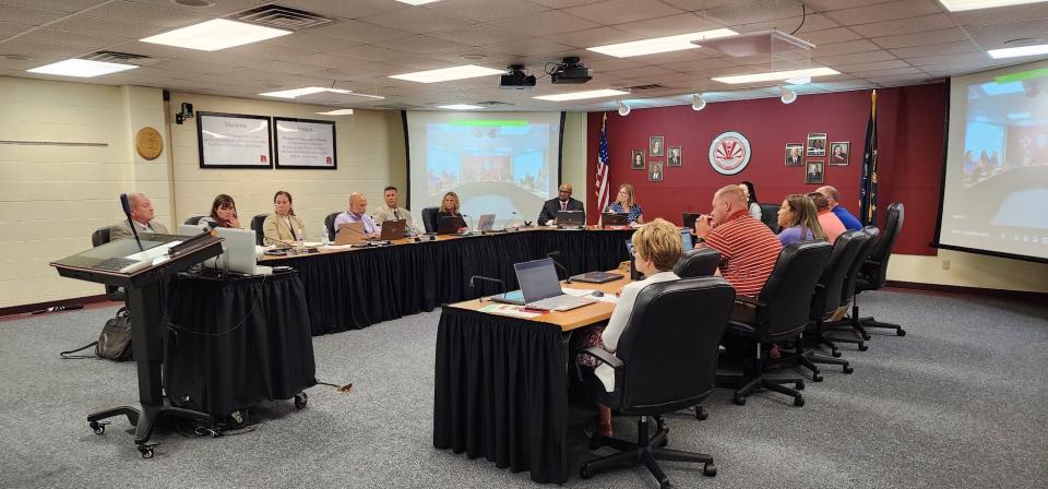 The Richmond Community Schools Board of School Trustees meet Wednesday, July 24, 2024.