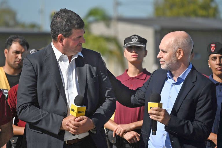 Rodríguez Larreta, junto al nuevo ministro de Justicia y Seguridad, Eugenio Burzaco